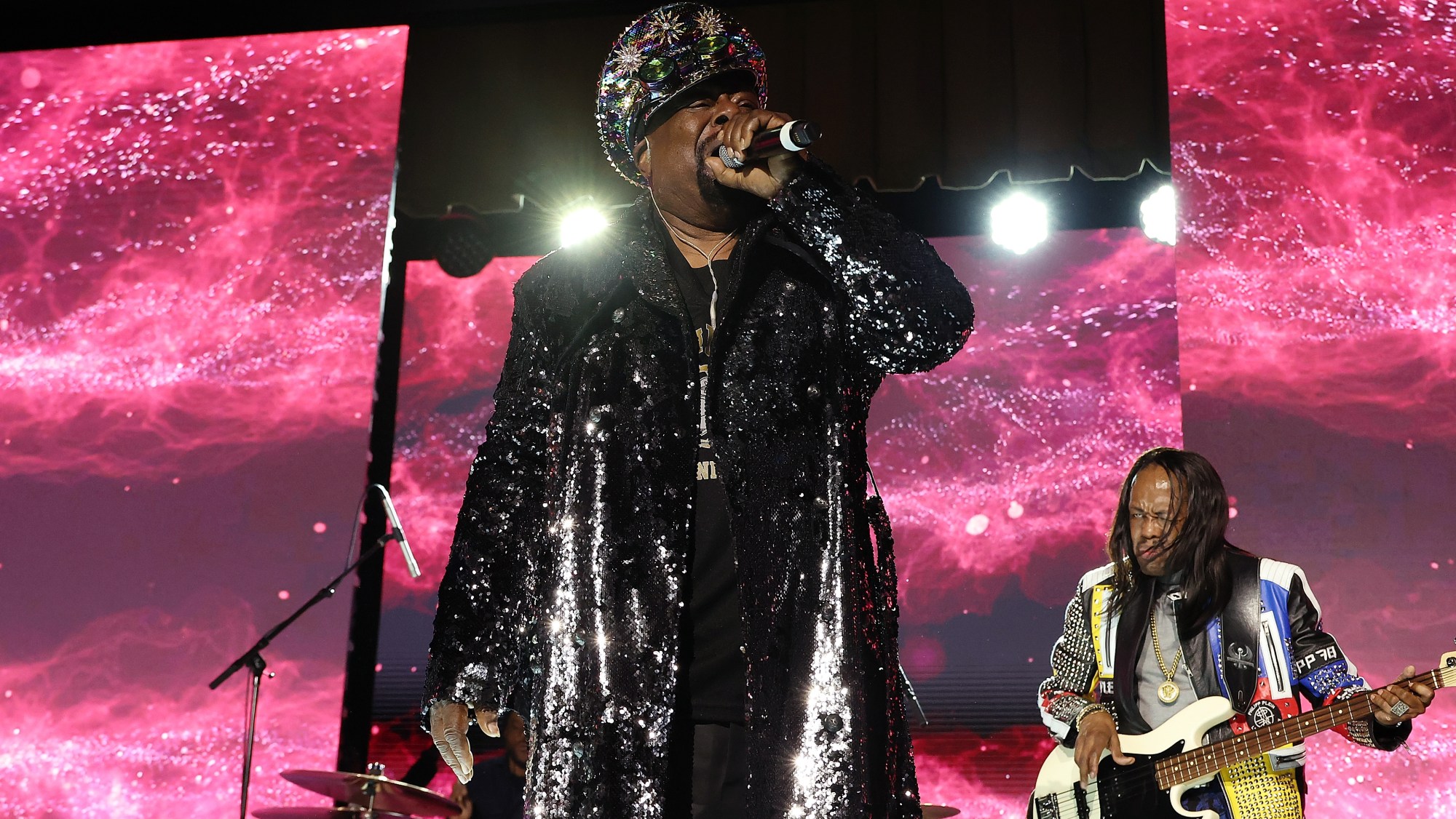 George Clinton performs at Grammys.